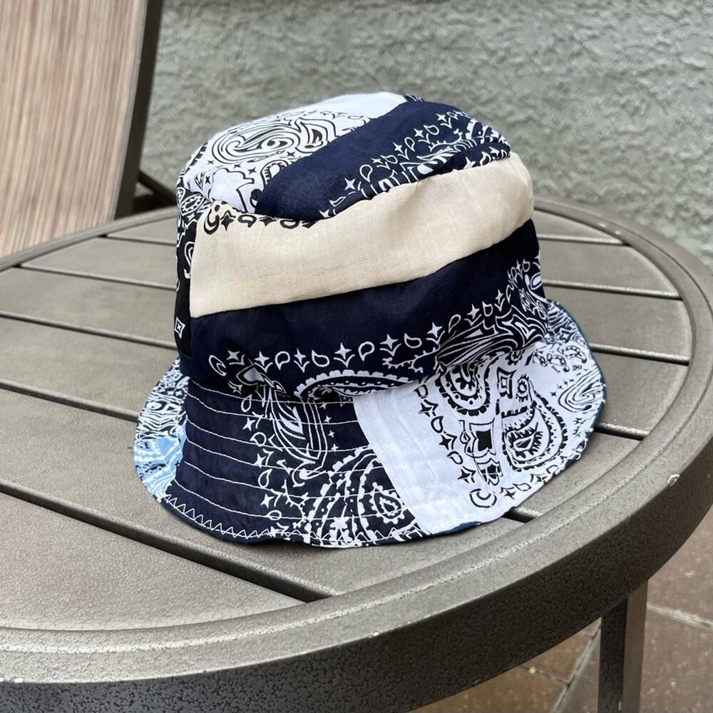 Handmade Reversible Bandana Bucket Hat/Sailing Boat&Bandanas SKU 88777 - Picture 1 of 16
